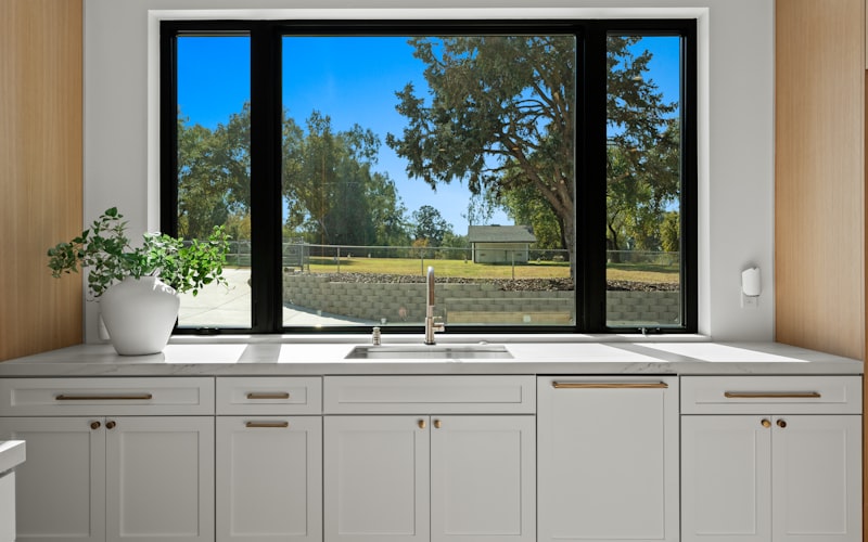 Bright kitchen with natural light and clean fixtures